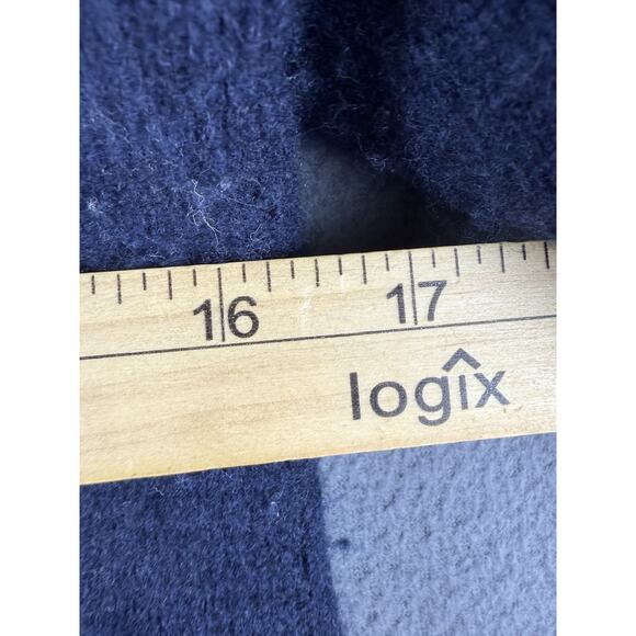 J Crew Knit Long Sleeve Pullover Sweater Navy Women's Size L wool blend - Picture 3 of 6